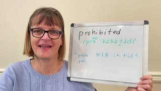 How to Pronounce Prohibit and Prohibited [upl. by Nerw]