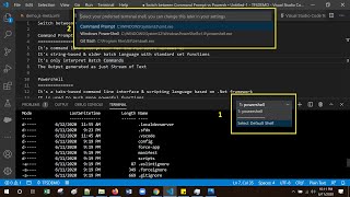 Visual Studio Code Tips  Switch between Command Prompt vs Powershell in Visual Studio Code Terminal [upl. by Clute926]