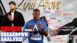 Eminems Lord Above Verse  BREAKDOWN ANALYSIS REACTION [upl. by Delinda]