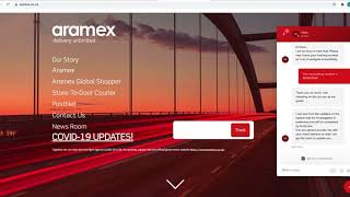 Aramex Live Chat Functionality [upl. by Assilram]