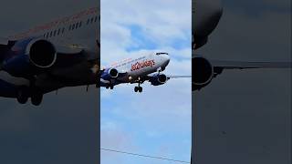 JET2 holidays landing aviation viralvideo planesspotting BirminghamTravelling2024 [upl. by Maurreen]