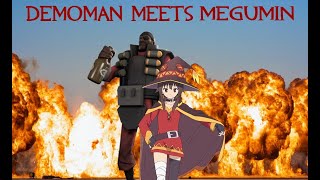 Demoman tells a story of how he met Megumin tts15avi [upl. by Nairrod530]