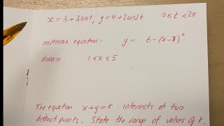 Parametric equations and points of intersection  A level Pure Maths [upl. by Oirasan]