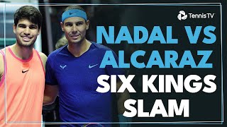 Rafael Nadal vs Carlos Alcaraz Highlights  Six Kings Slam 2024 [upl. by Lanford]