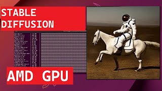 Stable Diffusion on AMD GPUs using ROCm  Ubuntu  RX 6700s [upl. by Nazus114]