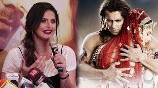 Zarine Khan Talks On Her Debut With Salman Khan At Aksar 2 Trailer Launch [upl. by Nimar]