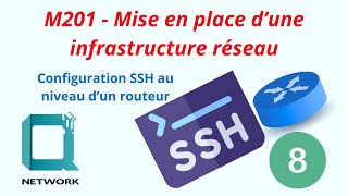 M20108Configuration SSH au niveau dun routeur [upl. by Acyssej486]