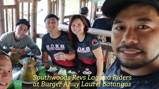 Southwoods Revs Laguna Riders at Burger Ahuy Laurel Batangas 03242024 [upl. by Aicilev]