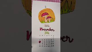 November month calendar📅art diynovember calendar [upl. by Aiceila]