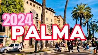 🌴Palma de Mallorca February 2024 🚶🏻‍♀️4K Walking Tour [upl. by Assed]