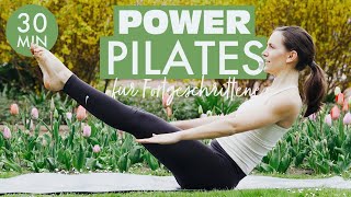 POWER PILATES 30 💪🌷🏋🏽‍♀️ GanzkörperKrafttraining für Fortgeschrittene  No Equipment [upl. by Nire850]