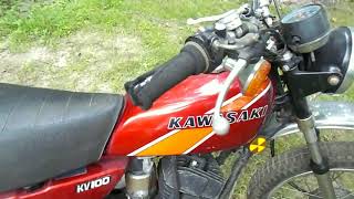 1976 Kawasaki KV100 Motorcycle  KV 100 [upl. by Sellihca461]