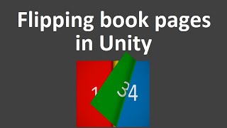 Flipping book pages in Unity [upl. by Giglio]