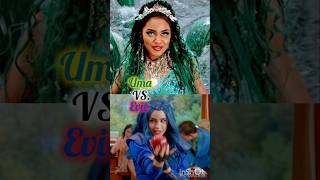 Disney Descendants Uma VS Evie Fairies 🧚‍♀️ 💚💙 disneydescendants [upl. by Adlig]