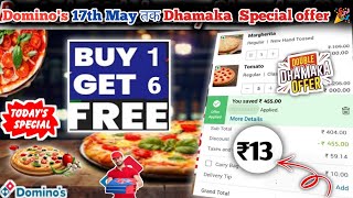 Buy 1 pizza amp Get 6 pizza🆓🆓🆓🥳Dominos pizza offerDominos pizza offers for todaydominos coupon co [upl. by Hieronymus829]