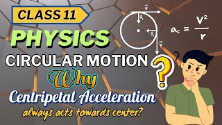 Centripetal Acceleration amp Its Derivation  Class 11 Physics [upl. by Elish]