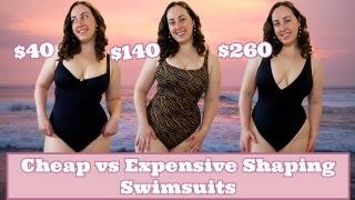 Cheap Vs Expensive Shaping Swimsuits  Comparing Shapewear Swimsuits from 40  260 ♥ [upl. by Anahsar361]