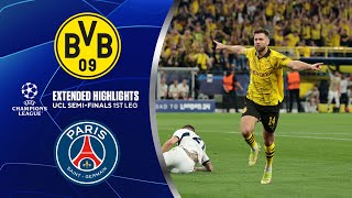 Borussia Dortmund vs PSG Extended Highlights  UCL SemiFinals 1st Leg  CBS Sports Golazo [upl. by Ettena]