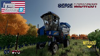 FS22 SERIE MIDWEST 70 INIZIO RACCOLTA DELL UVA [upl. by Angelita]