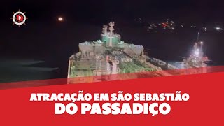 Do Passadiço Atracação de Navio em São Sebastião [upl. by Alejoa]