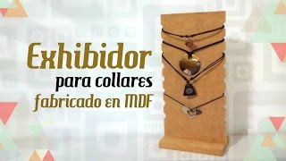 Exhibidor de collares fabricado en MDF  EXHIBIDOR para bisutería y joyería [upl. by Whyte]