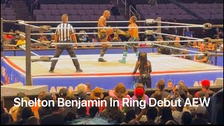 Shelton Benjamin Debut Match in AEW Against Lio Rush AEW Dynamite Highlights [upl. by Haletta296]