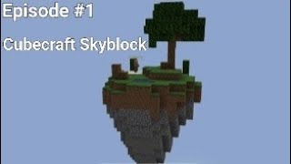 Cubecraft Skyblock Episode 1 For the 3rd time [upl. by Marlin]