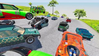 Car Crashes Jumping Hard 15  Game BeamNG Drive [upl. by Sivle]