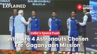 Gaganyaan Mission PM Modi Announces Name Of Astronauts For ISROs Gaganyaan Mission [upl. by Nerrual586]