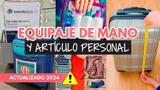 Equipaje de mano para viajar en avión en 2024 [upl. by Roon]