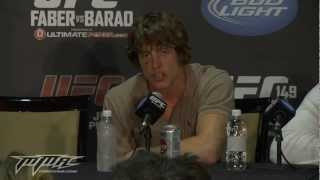 UFC 149 Matt Riddle Steals Show at UFC 149 PostFight Presser Calls Out Dan Hardy [upl. by Siuluj747]