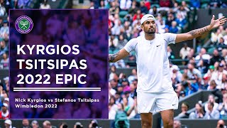 Nick Kyrgios vs Stefanos Tsitsipas  Wimbledon 2022  Extended Highlights [upl. by Verna]