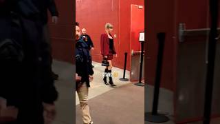 Taylor Swift’s security yell at photographers to standup 😦 shorts taylorswift celebrity [upl. by Anairo]