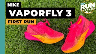 Nike Vaporfly 3 First Run Review Better than the Vaporfly 2 [upl. by Yblocaj806]