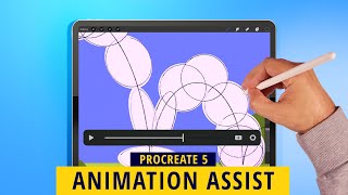 PROCREATE 5 Animation Assist Feature [upl. by Emilee]