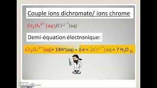 La réaction doxydoréduction dans un éthylotest [upl. by Dam]