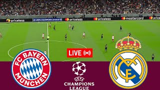 LIVE Bayern Munchen vs Real Madrid UEFA Champions League 2324 Full Match  VideoGame Simulation [upl. by Felty]