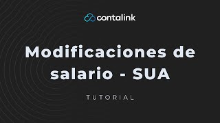 Modificaciones de Salario  SUA [upl. by Airdnat]