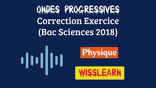 14 Les ondes progressives Correction Exercice Bac Sciences 2018 [upl. by Konikow]