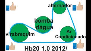 Esquema Posição Da Correia do Alternador Do HB20 10 [upl. by Nahguav81]