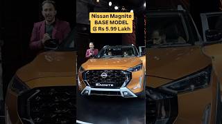 Nissan Magnite BASE Variant at Rs 599 Lakh Explained NissanIndia suv magnite [upl. by Eimmat340]