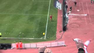 Bari Empoli 3 0 goal Sciaudone e trenino 06 04 2014 [upl. by Nutter]