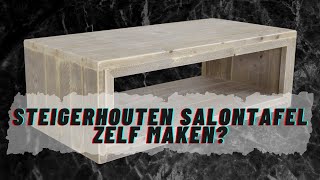 ZELF EEN SALONTAFEL MAKEN VAN STEIGERHOUT Stappenplan  Steigerhouten Salontafel Bouwtekeningen [upl. by Notyrb919]