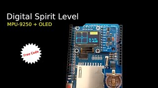 Arduino Digital Spirit Level Using MPU9250 and OLED SSD1306 I2C [upl. by Lesslie]