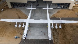 Stratolaunch Aircraft First Rollout World’s Largest Plane by Wingspan [upl. by Enelegna]