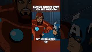 Captain America Wont Join The Avengers 🙄 marvel avengers captainamerica [upl. by Sandra366]