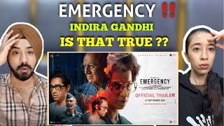 Reaction on Emergency  Official Trailer  Kangana Ranaut  In Cinemas 6th September [upl. by Kironde950]