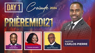 Day 1  Croisade 8ème Anniversaire Priere Midi 2024  Pasteur Carlos  6012 Nw 9th Ct Margate FL [upl. by Brentt821]