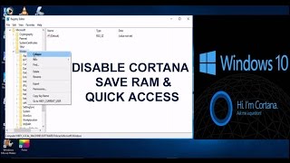 How To Disable Cortana Windows10 To Save RAM Space and Quick [upl. by Akcimahs]