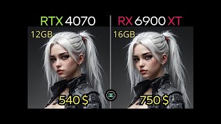 RX 6900 xt vs RX 4070  1440P GAMING TEST [upl. by Thurstan508]